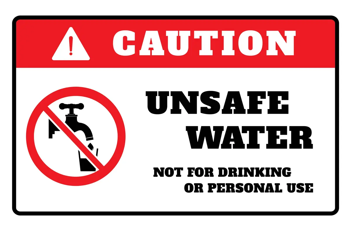 unsafe water